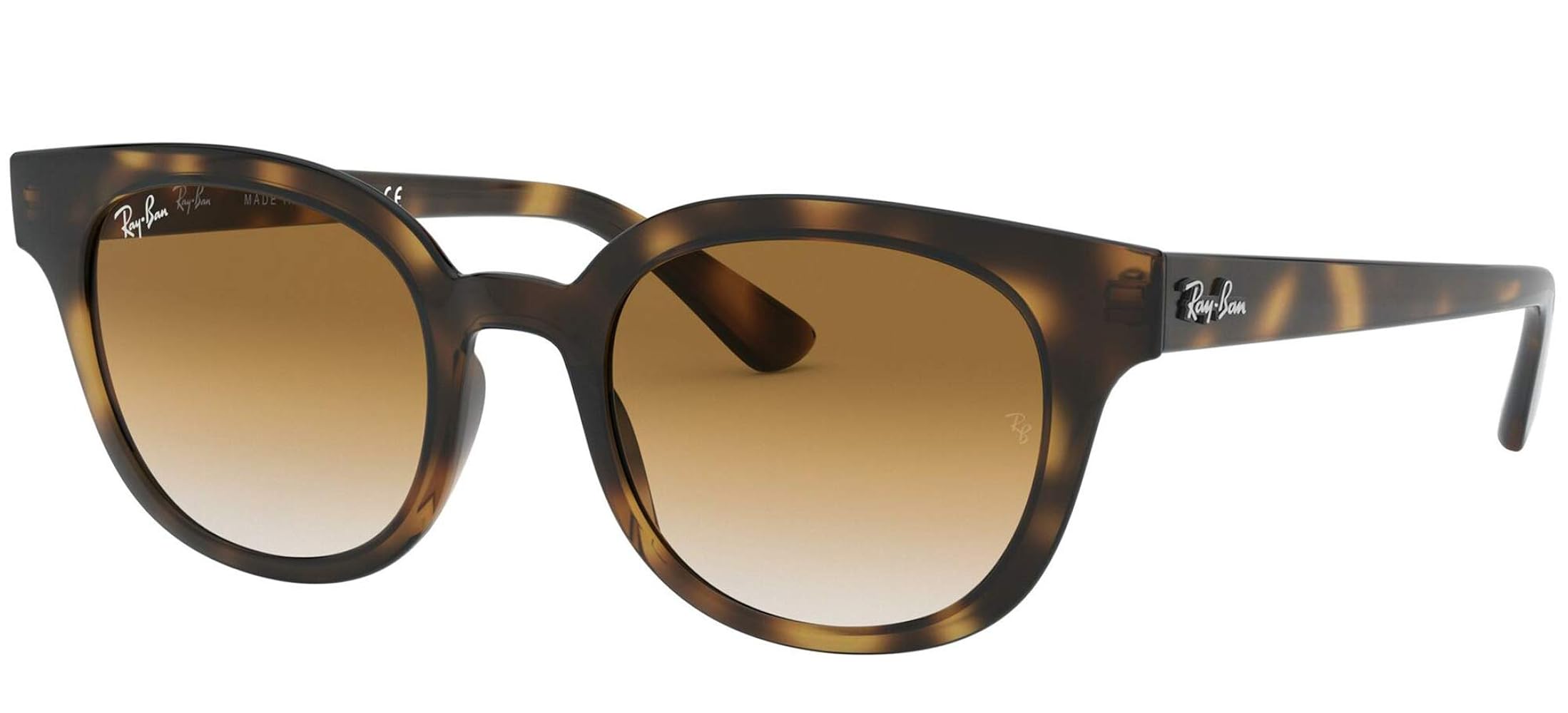 Amazon.com: Ray-Ban Rb4324 Square Sunglasses, Light Havana